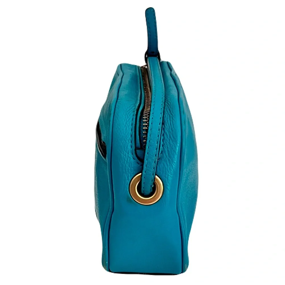 Marc by Marc Jacobs Turquoise Leather ‘Sally’ Crossbody Bag